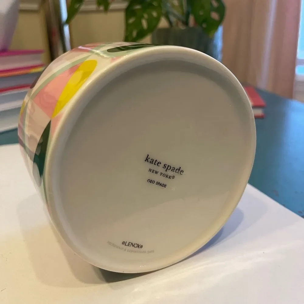 Kate Spade New York Geo Ceramic Coffee/Tea Mug — Great Used Condition